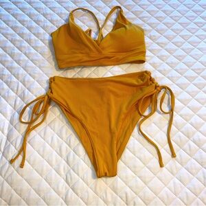 SHEIN high waist side tie bikini